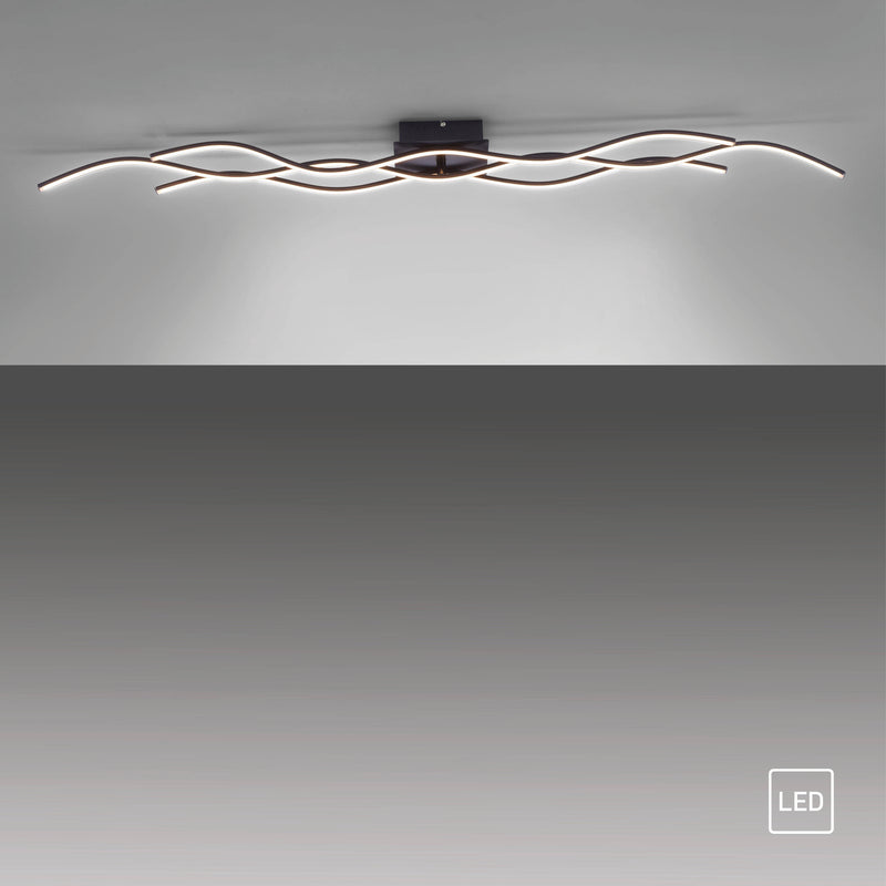 Plafoniera Paul Neuhaus WAVE 3xLED Negru