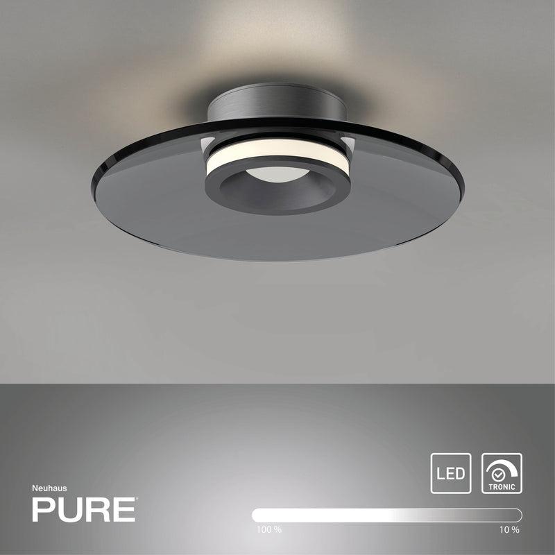Plafoniera Paul Neuhaus PURE MOON 2xLED Gri