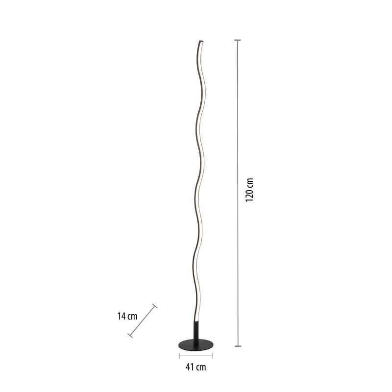 Lampadar Paul Neuhaus WAVE LED Negru
