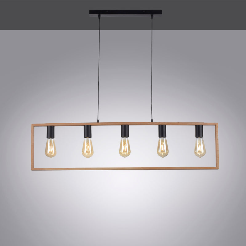 Lustra Paul Neuhaus FRANKY 5xE27 Negru
