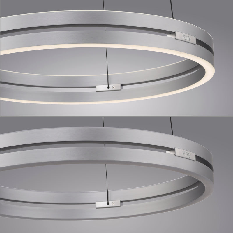 Lustra Paul Neuhaus PURE E-LOOP 2xLED Aluminiu