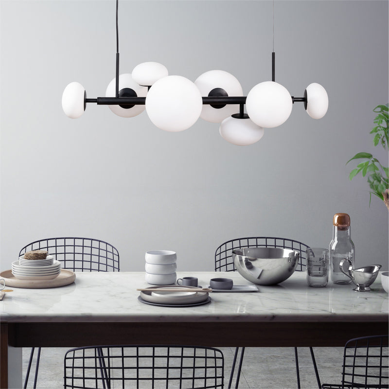 Lustra Zuma Line OMI 8xG9 LED Negru
