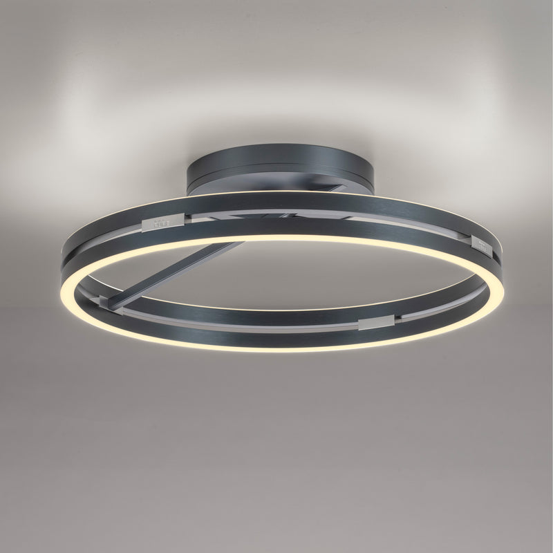 Plafoniera Paul Neuhaus PURE LOOP 2xLED Gri