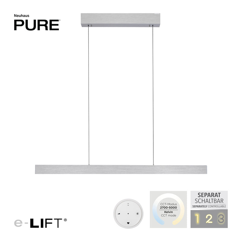 Lustra Paul Neuhaus PURE E-MOTION 2xLED Aluminiu