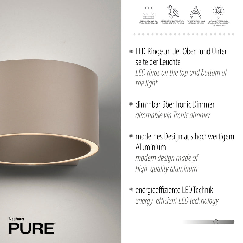 Aplica Paul Neuhaus PURE CLIPSE 2xLED Maro