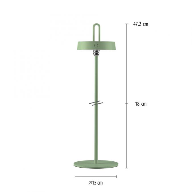 Lampa Exterior Paul Neuhaus AMAG LED Verde