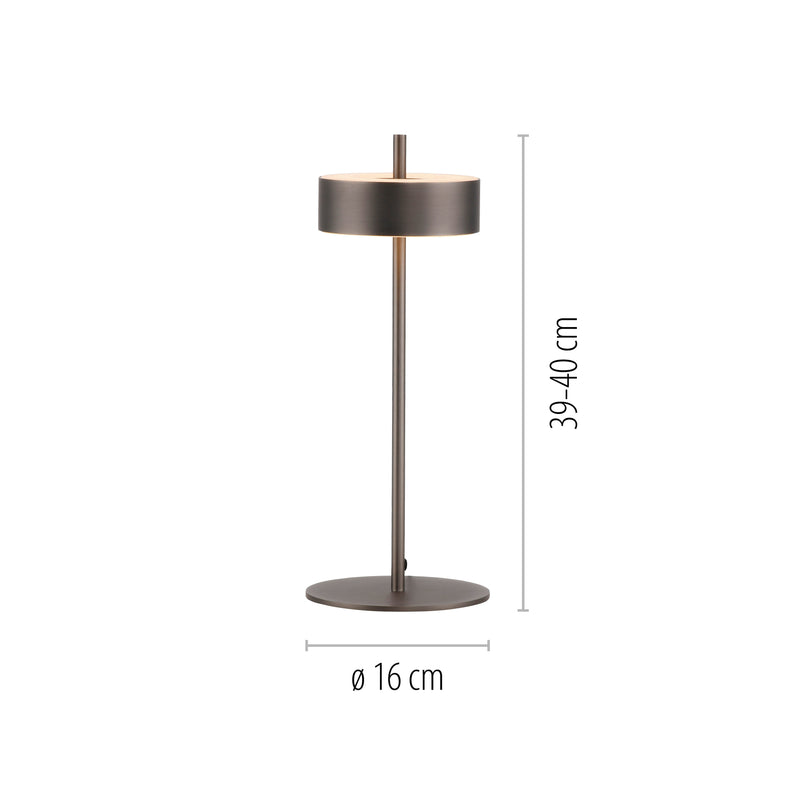 Veioza Paul Neuhaus Q-ROTATE LED Maro Metalic