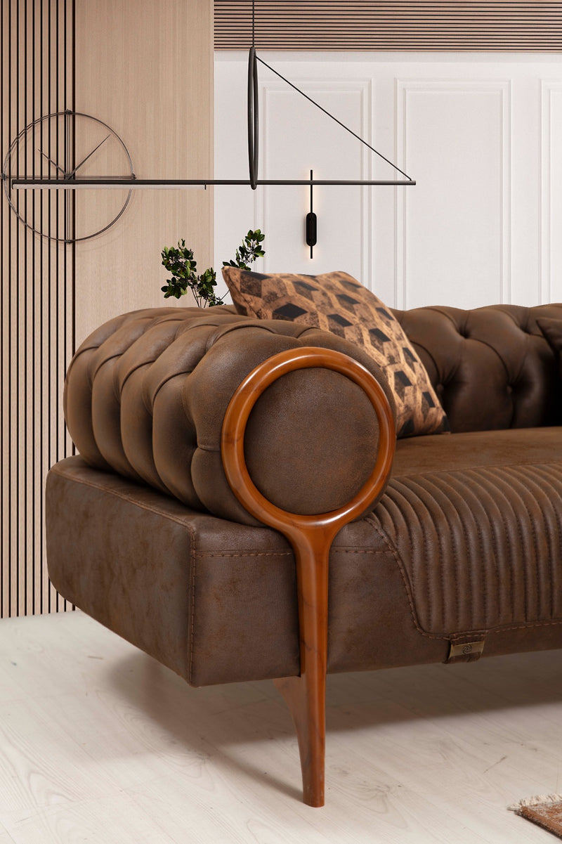 Canapea Rolex Inev Asi Home, Maro, lungime 251cm, latime 102cm, inaltime 69cm