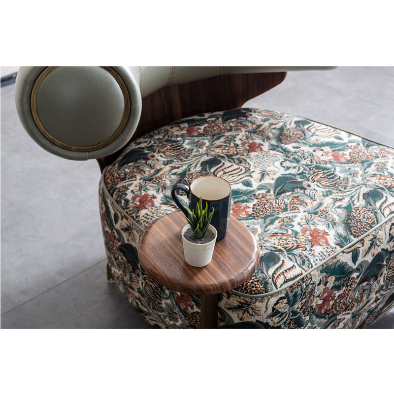 Fotoliu Bergere Rover Inev Asi Home, Verde Olive Tropical, lungime 101cm latime 97cm, Inaltime 78cm