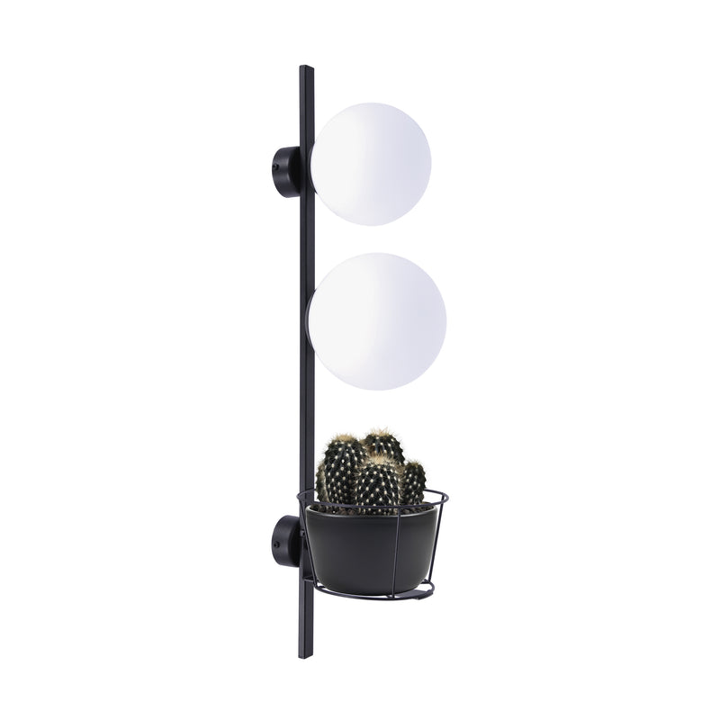 Aplica Zuma Line Orbit 2xE14 + E27 Negru