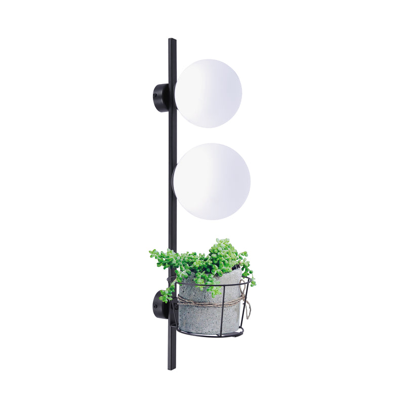 Aplica Zuma Line Orbit 2xE14 + E27 Negru