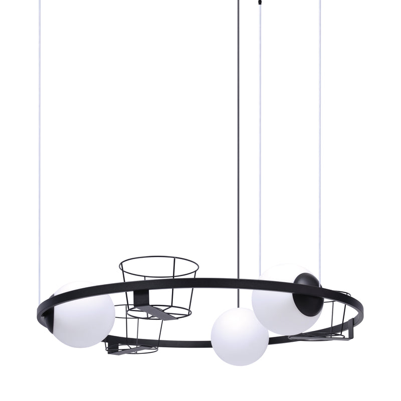 Lustra Zuma Line Orbit 3xE27 Negru