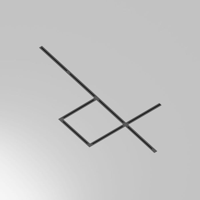 Sina incastrata cu 1 circuit Maytoni Technical Busbar trunkings Unity Negru, 1m, TRX004-111B