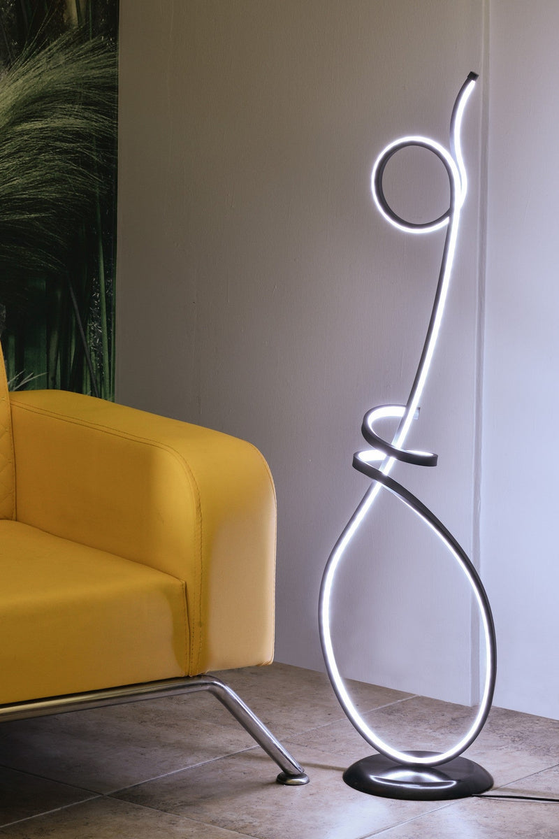 Lampadar Asi Home Picasso Black, Alb, Ø25 cm