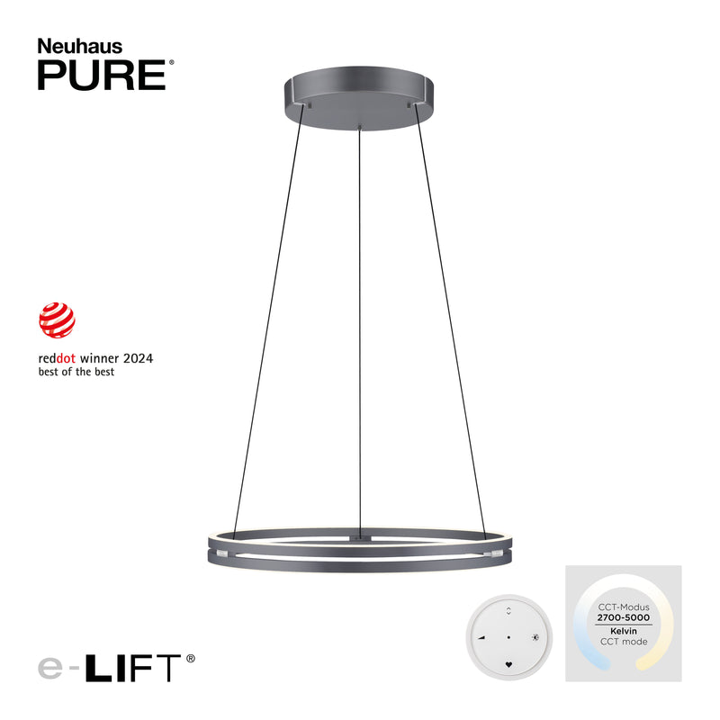 Lustra Paul Neuhaus PURE E-LOOP 2xLED Gri
