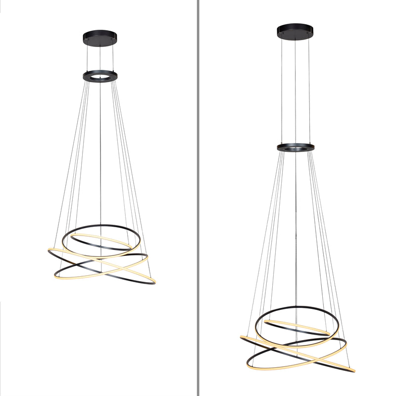 Lustra Paul Neuhaus PURE E-FLYING RINGS LED Gri