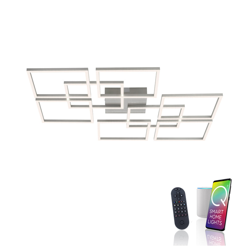 Plafoniera Paul Neuhaus Q-INIGO 8xLED Otel