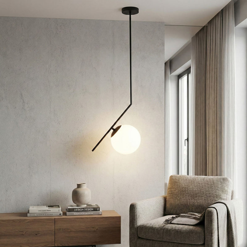 Lustră Asi Home Dolunay - 143-AV, Negru, 25x76 cm
