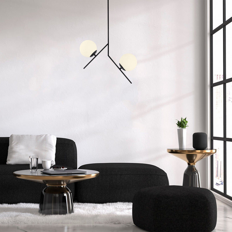 Lustră Asi Home Dolunay - 144-AV, Negru, 2xE27