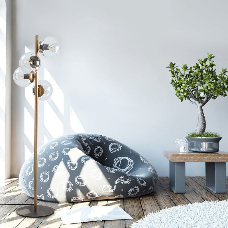 Lampadar Asi Home Faze - NT - 116, Auriu, 4xE27