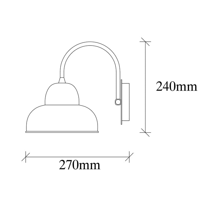 Aplica  Asi Home Berceste - 180VINTAGE-A Metal 19X27X24 cm