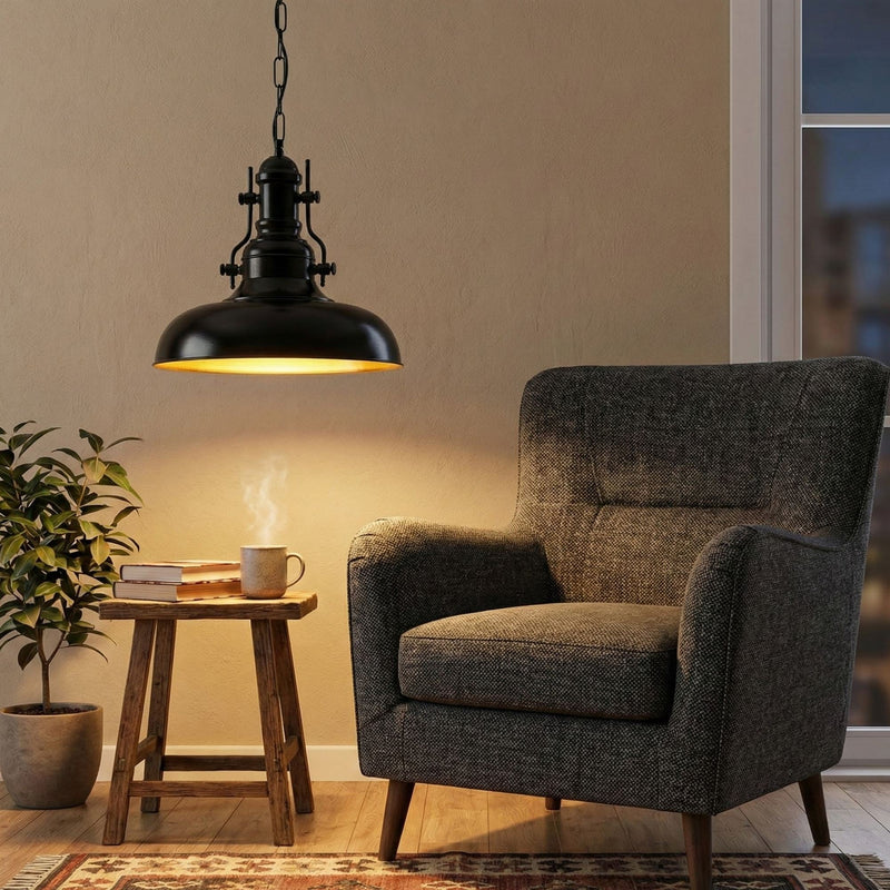 Lustră Asi Home Berceste - 200-S, Negru, 32x78 cm