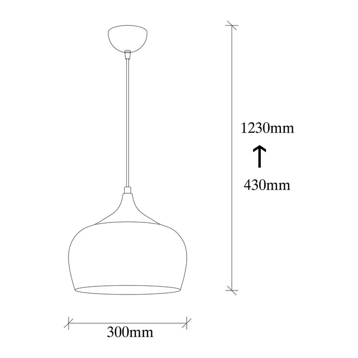 Lustra Asi Home Berceste - 211-S Metal 30X30X123 cm