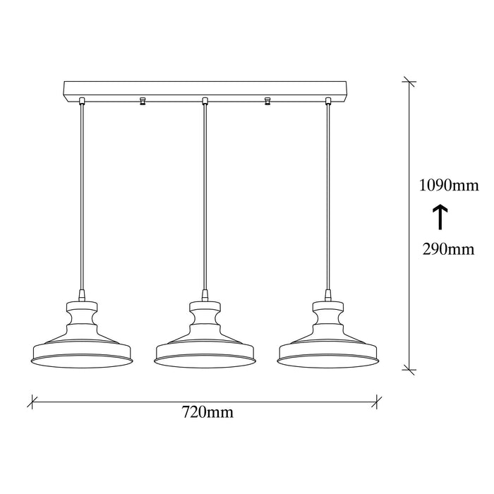 Lustra Asi Home Berceste - 182VINTAGE-S1 Metal 22X72X109 cm