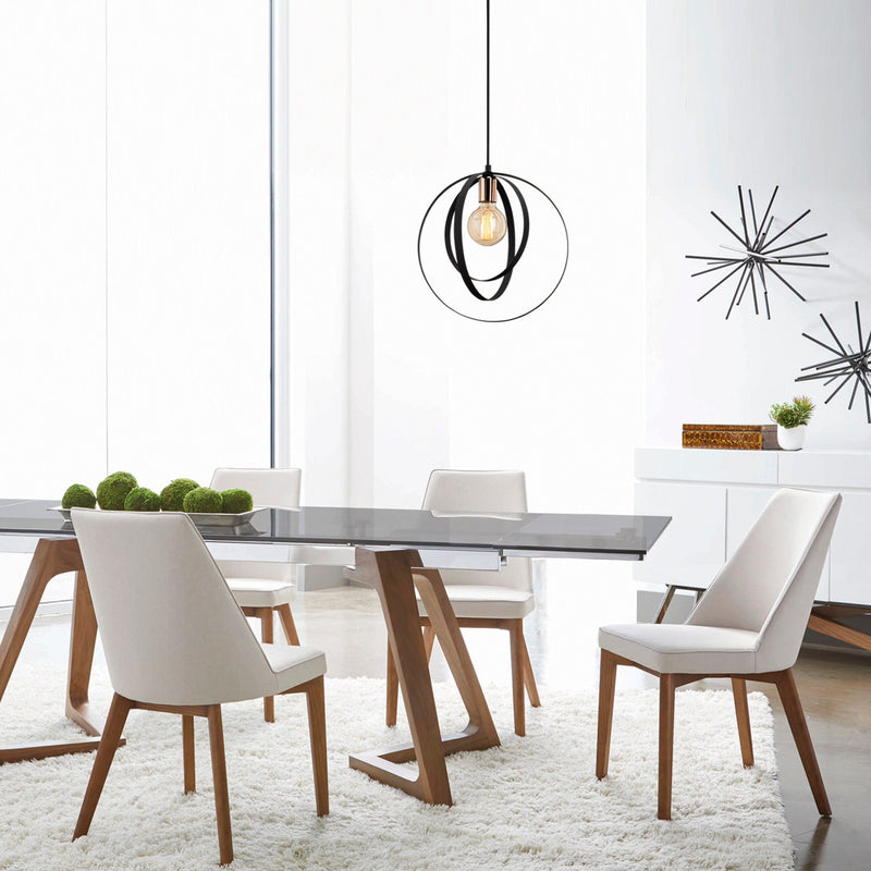 Lustră Asi Home Vaveyla - 446-S, Negru, Ø35 cm