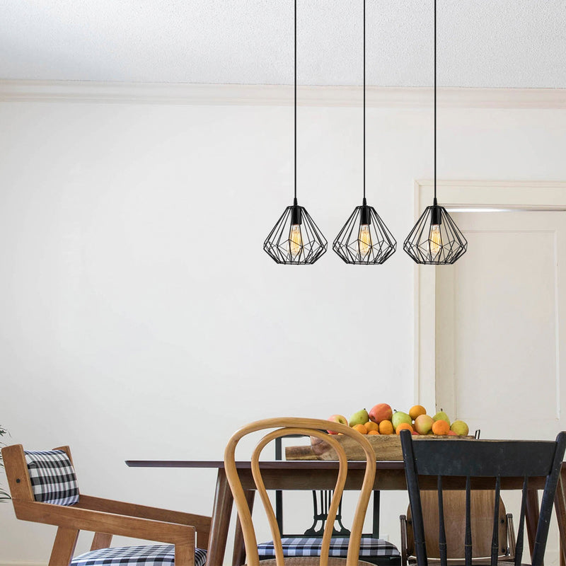 Lustră Asi Home Diamond - 704-S1, Negru, 3xE27