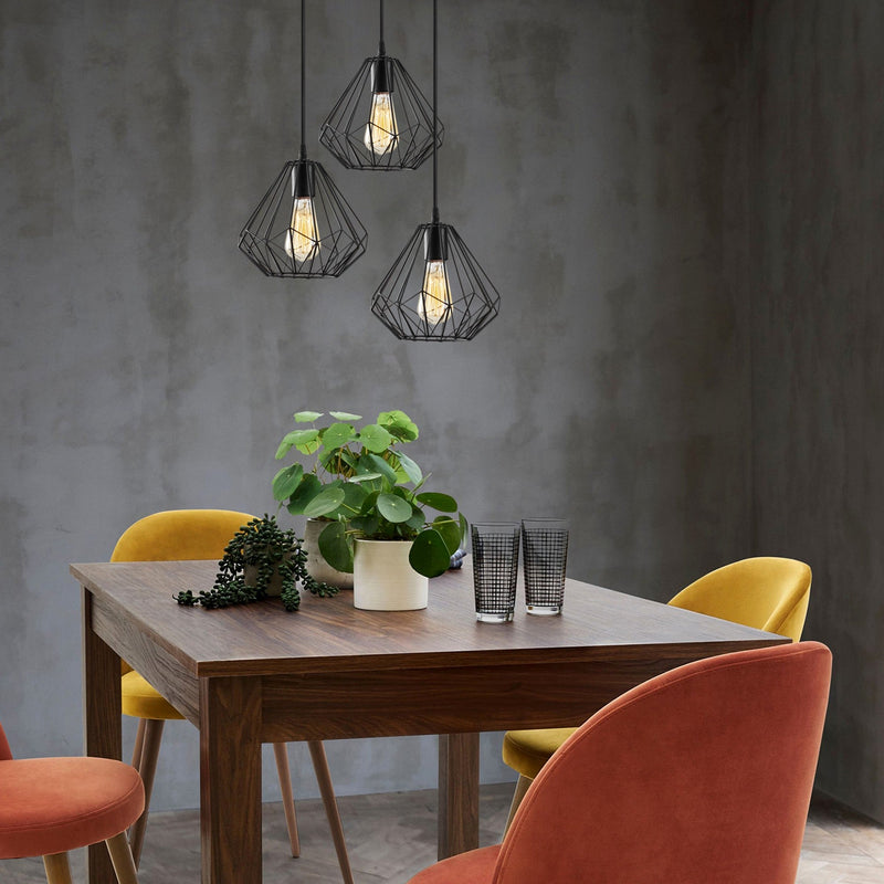 Lustră Asi Home Diamond - 704-S2, Negru, 3xE27