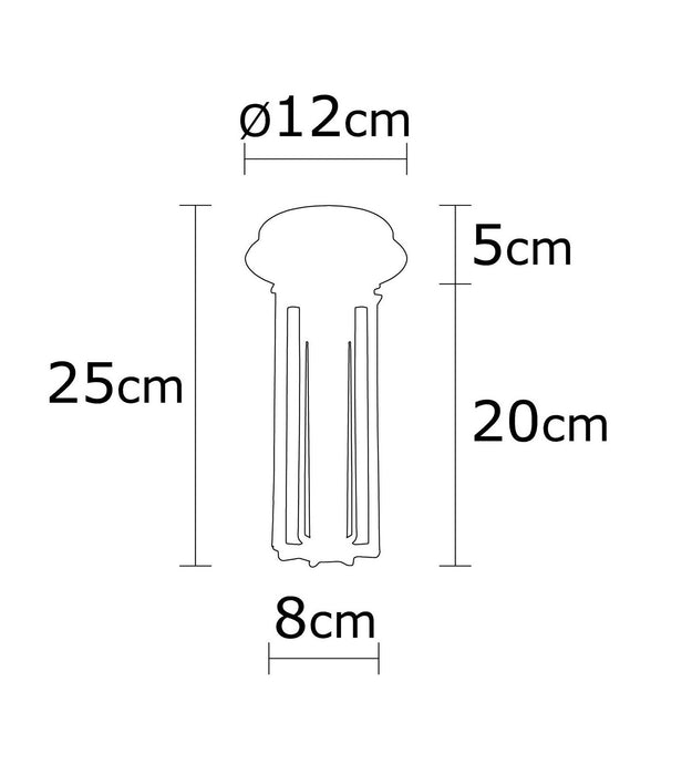 Lustra Asi Home Likya - N-1015 Metal 12X12X25 cm