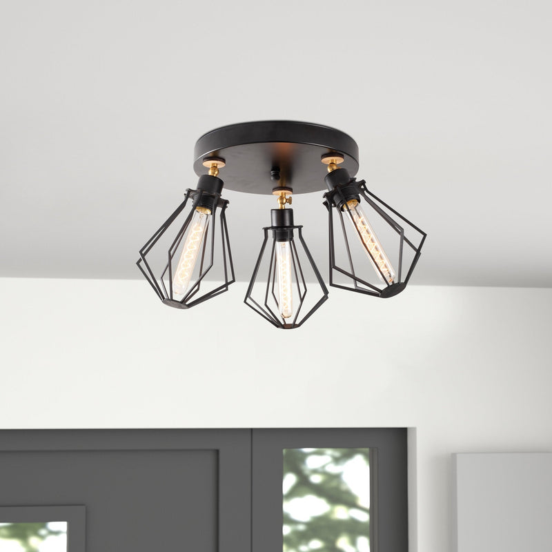 Lustră Asi Home Oylat - N-1041, Negru, 3xE27