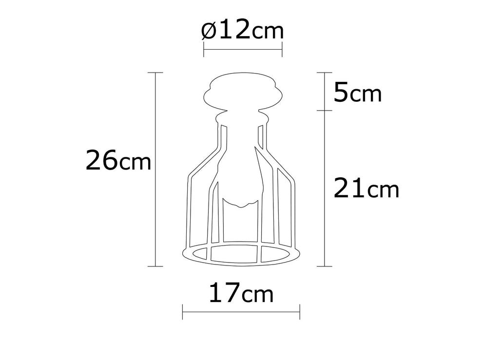 Lustra Asi Home Alacati - N-1096 Metal 17X17X26 cm