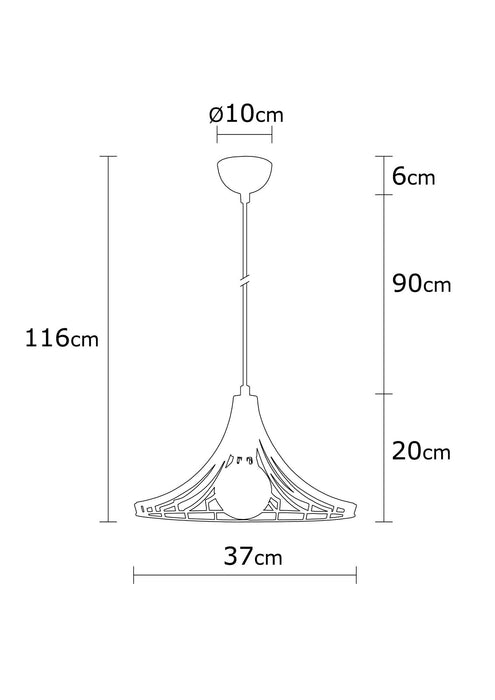 Lustra Asi Home Mezopotamya - N-1273 Metal 37X37X126 cm