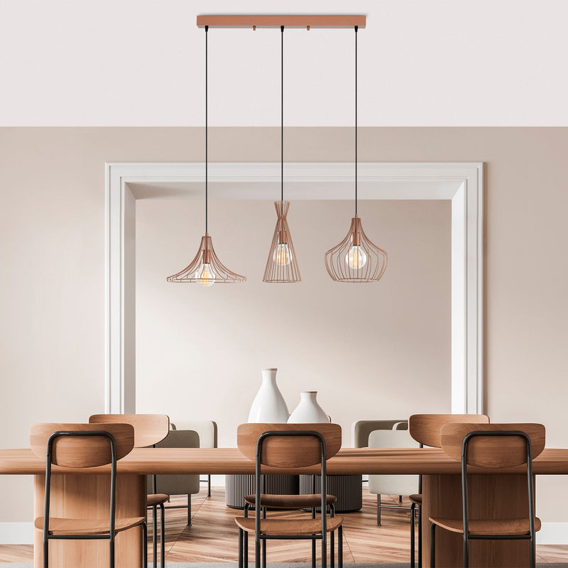 Lustră Asi Home Mezopotamya - N-1285, Cupru, 3xE27
