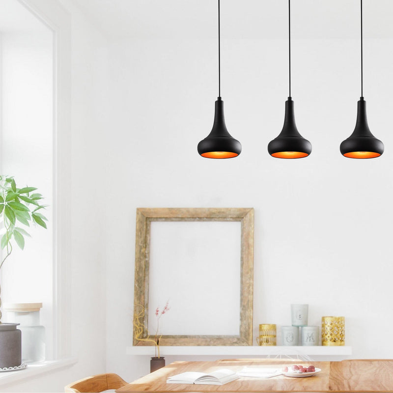 Lustră Asi Home Berceste - N-1369, Negru, 3xE27