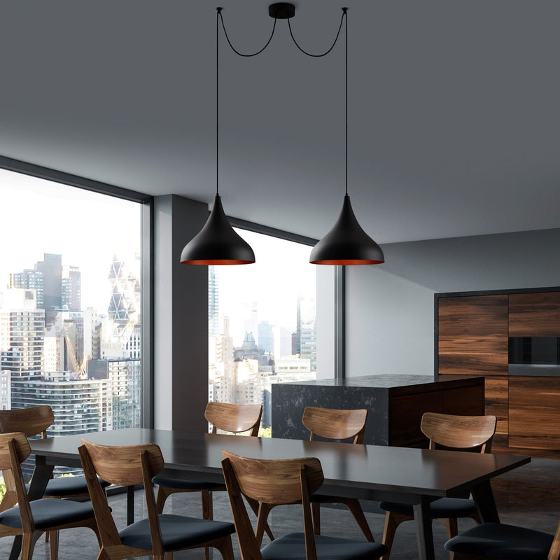 Lustră Asi Home Berceste - N-1392, Negru, 2xE27