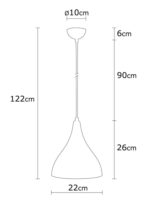 Lustra Asi Home Berceste - N-1396 Metal 22X22X122 cm