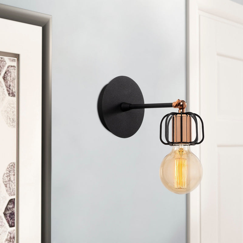 Aplică Asi Home Demre - N-1206, Negru, Ø12 cm