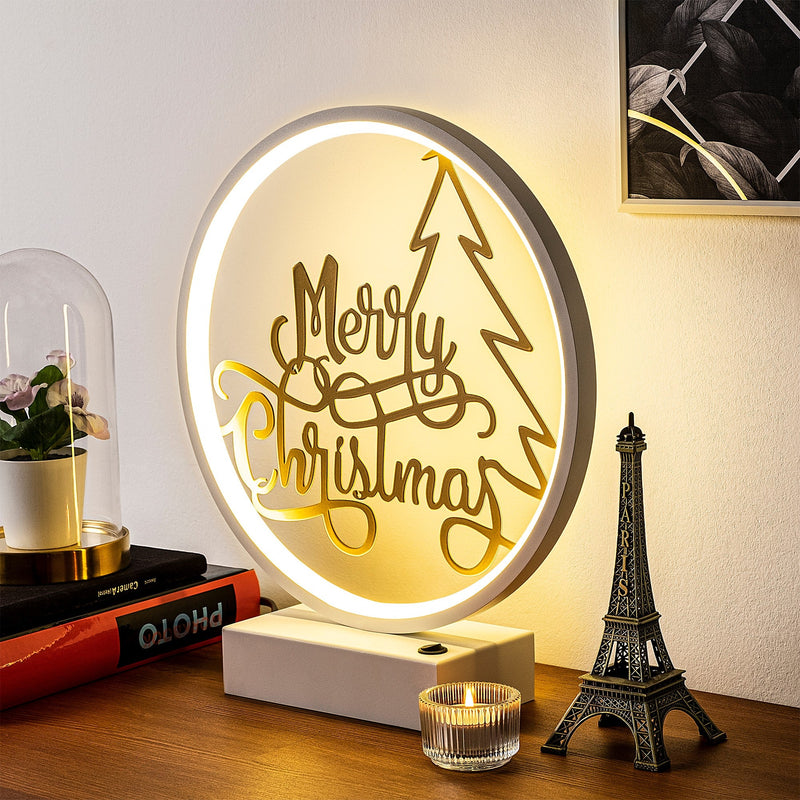 Veioză Asi Home Xmas10, Alb, Ø30 cm