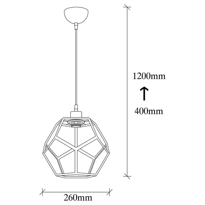 Lustra Asi Home Degirmen - MR-101 Metal 26X26X120 cm