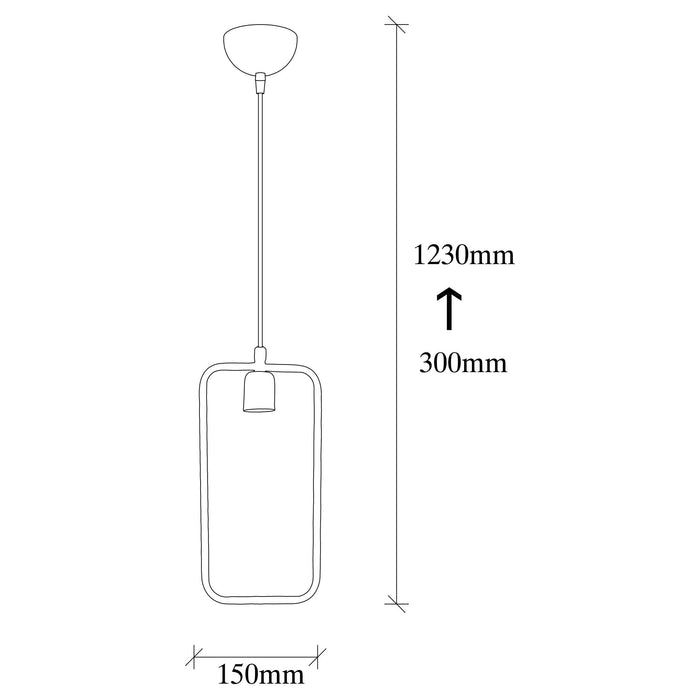 Lustra Asi Home Geonni - MR-645 Metal 6X15X123 cm