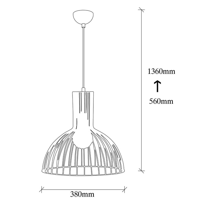 Lustra Asi Home Fellini - MR - 672 Metal 38X38X136 cm