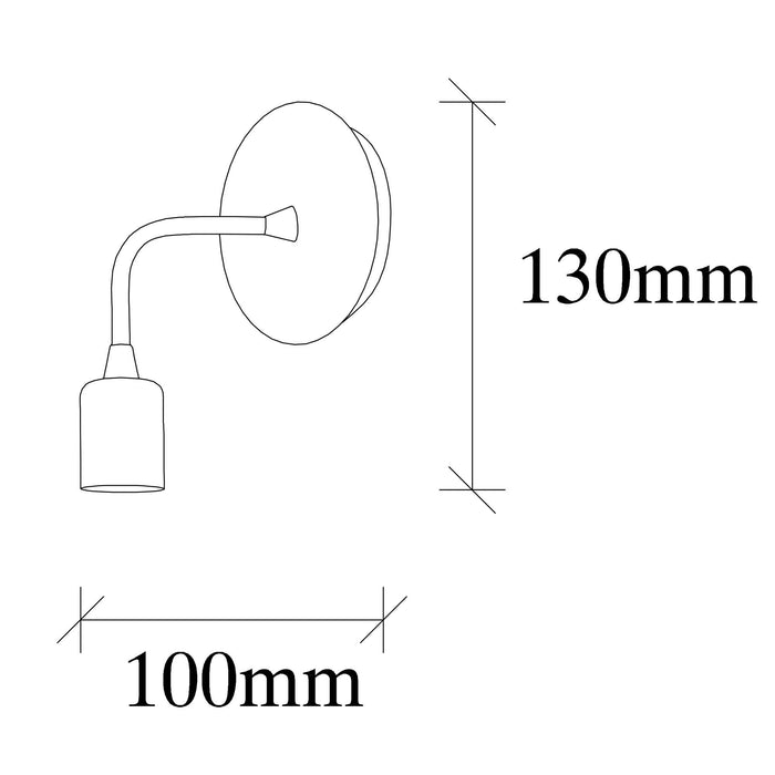 Aplica  Asi Home Dartini - MR - 735 Metal 10X10X13 cm