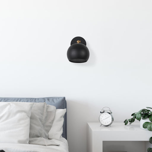 Aplică Asi Home Sivani - MR - 709, Negru, Ø12 cm