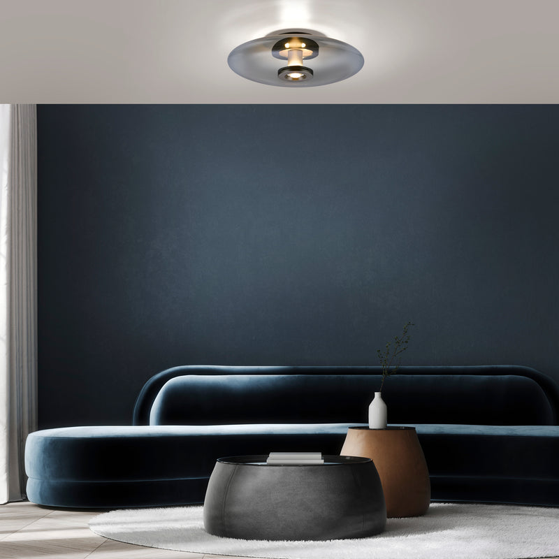 Plafoniera Paul Neuhaus PURE VITRUM 2xLED Gri