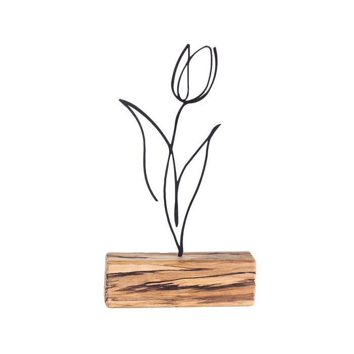 Obiect Decorativ Asi Home Tulip Metal 3.5X17X30 cm