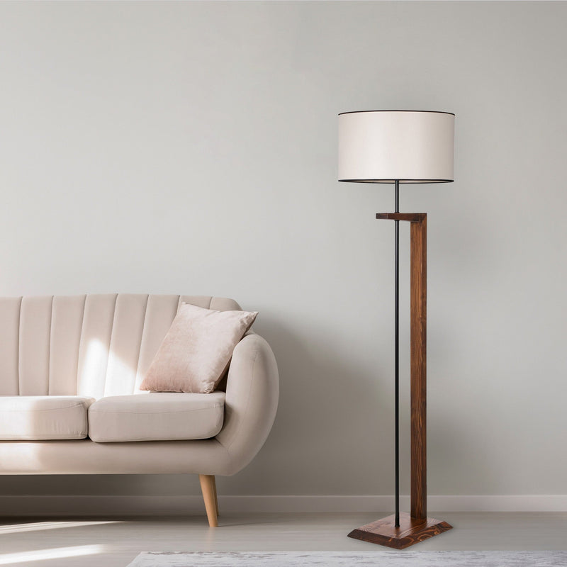 Lampadar Asi Home 8276-4, Walnut, Ø45 cm