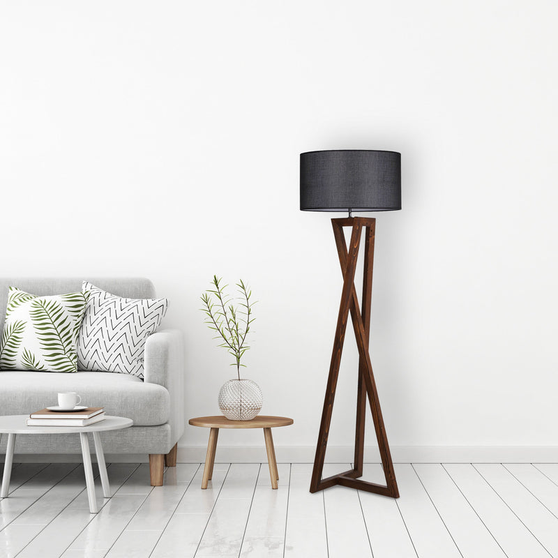 Lampadar Asi Home 8278-1, Negru, Ø43 cm